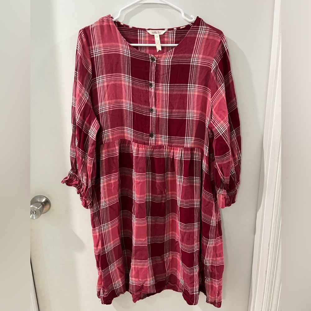 Matilda Jane Heart to Heart You & Me Brushed Flannel, size large